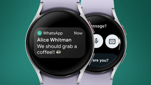 WhatsApp on Wear OS smartwatch